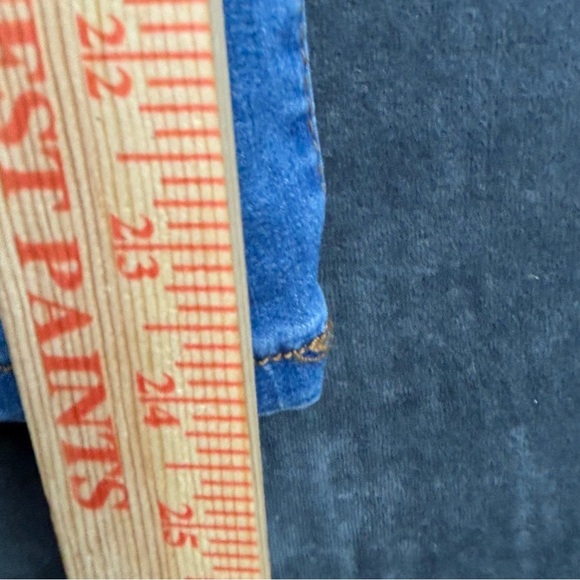 Telepatia Blue Ankle Cropped, Distressed Jeans Sz 13/31 - Picture 5 of 11